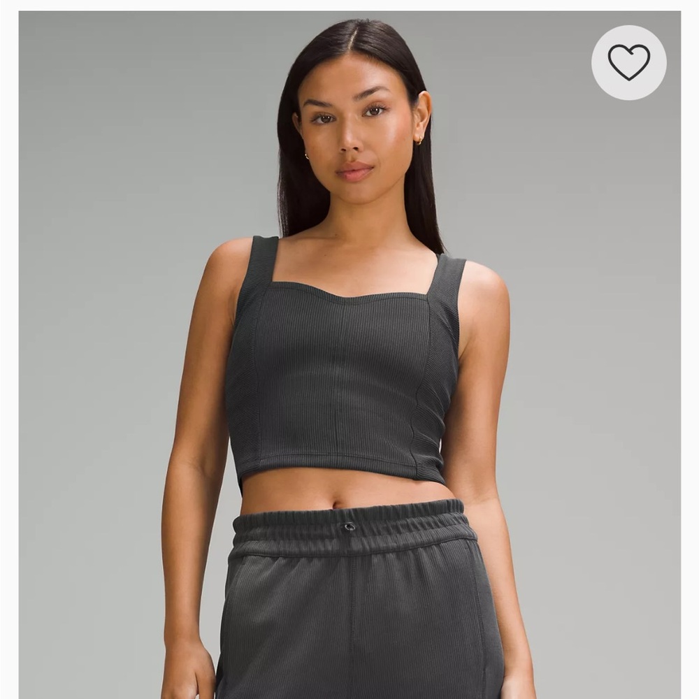 Lululemon Ribbed Softstreme Sweetheart Tank